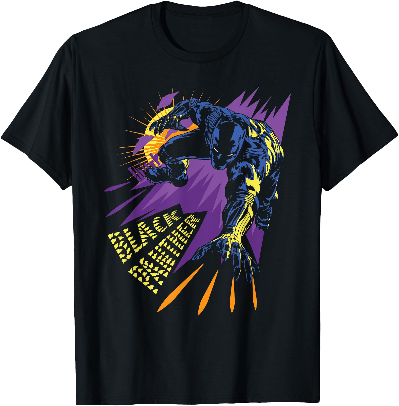 Marvel Black Panther Claw Marks Comic TShirt