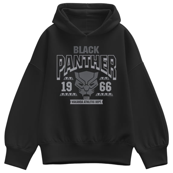 Marvel - Black Panther Collegiate - Women's Oversized Fleece Hoodie Sweatshirt