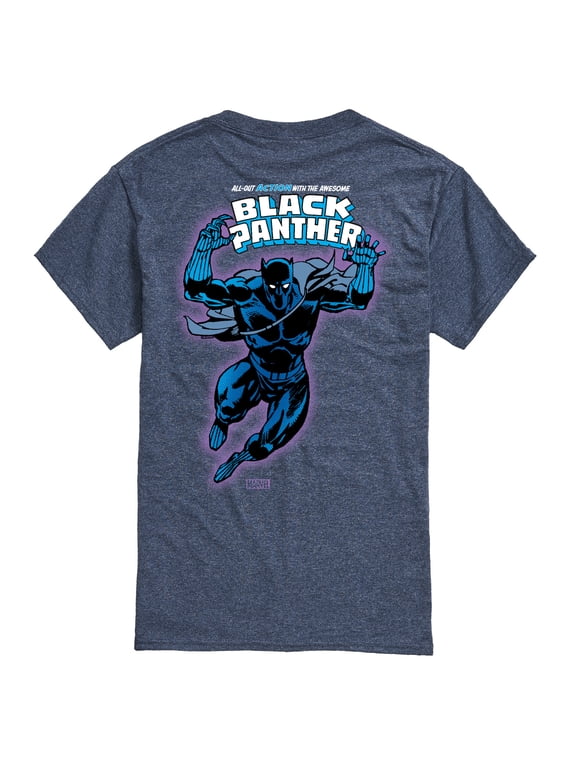 - Black Panther Comic Book Cover Men's Short Sleeve Graphic T-Shirt