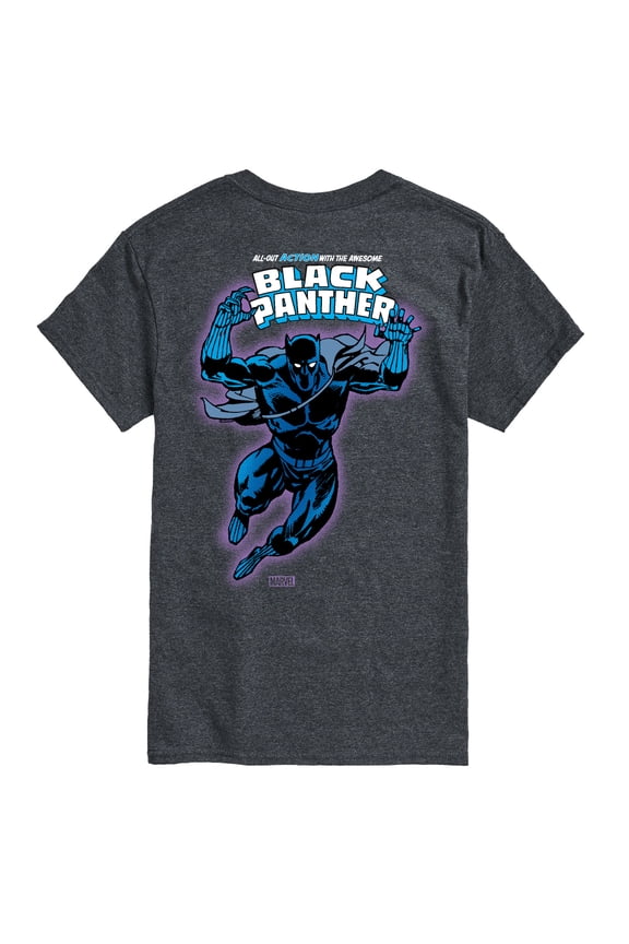 Black Panther - Comic Book Cover Oversized - Men's Short Sleeve Graphic T-Shirt