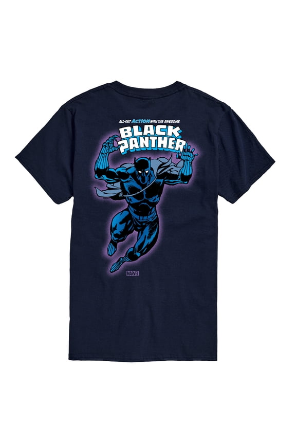 Black Panther - Comic Book Cover Oversized - Men's Short Sleeve Graphic T-Shirt