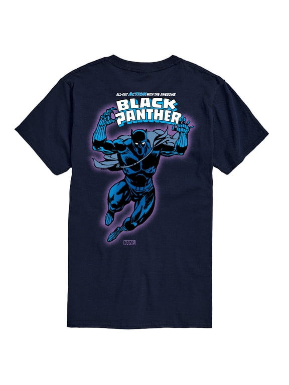 - Black Panther Comic Book Cover Men's Short Sleeve Graphic T-Shirt