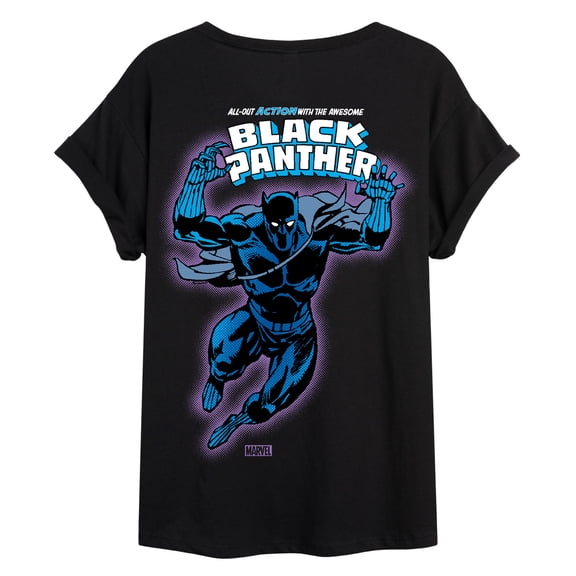 Marvel Black Panther - Comic Book Cover - Women's Oversized Graphic T-Shirt
