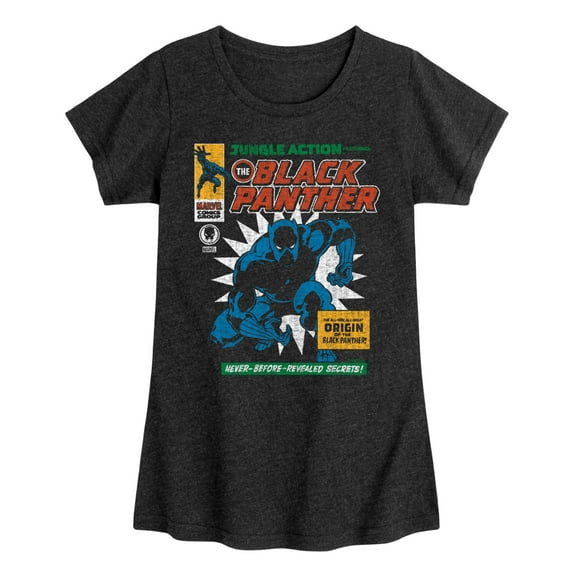 Marvel Black Panther - Comic Cover - Girls Fitted Short Sleeve Tee