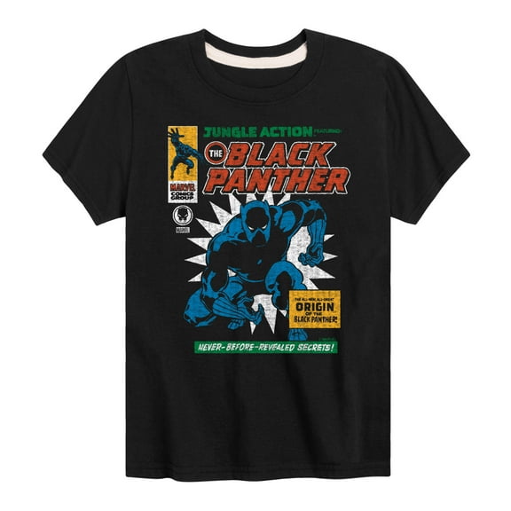 Marvel Black Panther - Comic Cover - Toddler And Youth Short Sleeve Tee