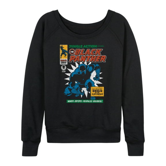 Marvel Black Panther - Comic Cover - Women's French Terry Pullover Sweatshirt
