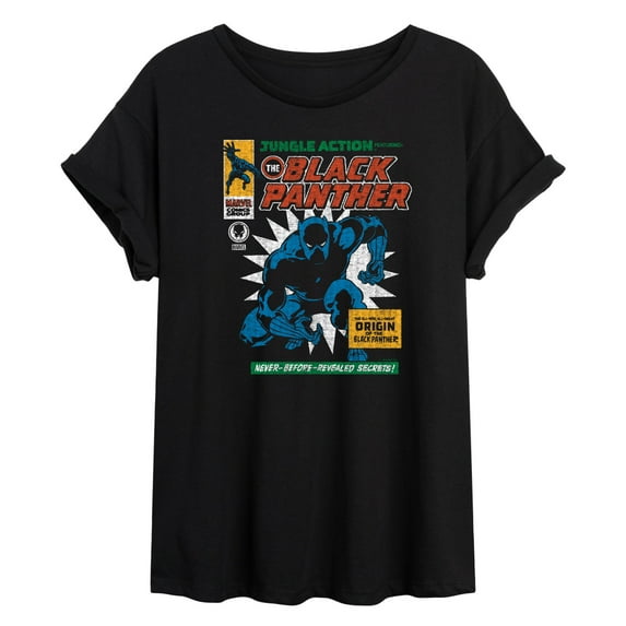Marvel Black Panther - Comic Cover - Women's Oversized Graphic T-Shirt