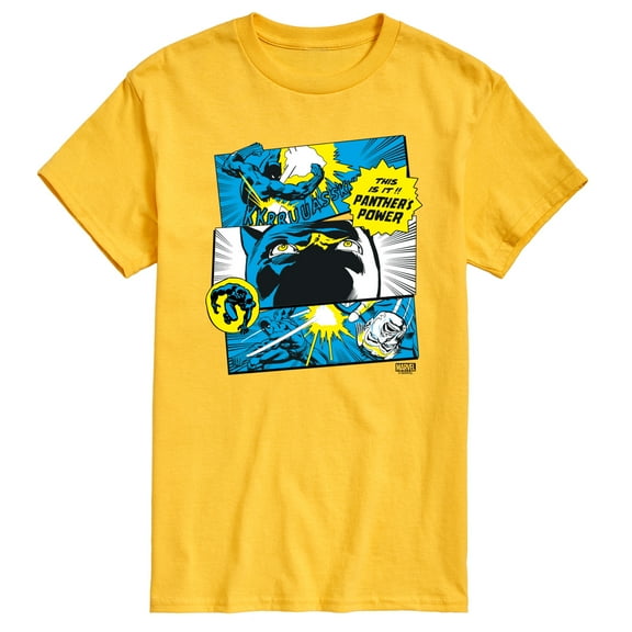 Marvel Black Panther - Comic Panels - Men's Short Sleeve Graphic T-Shirt