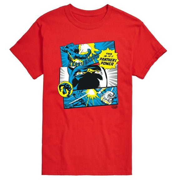 Marvel Black Panther - Comic Panels - Men's Short Sleeve Graphic T-Shirt