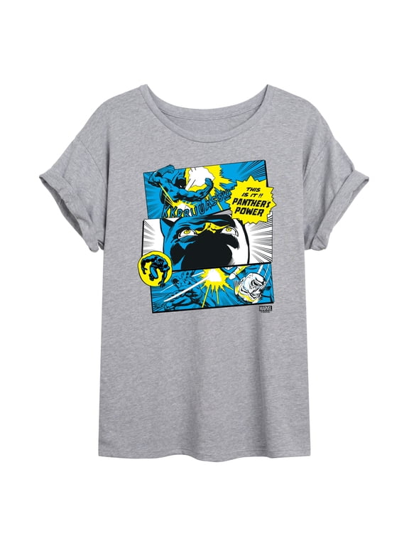 - Black Panther Comic Panels Women's Relaxed Fit T-Shirt