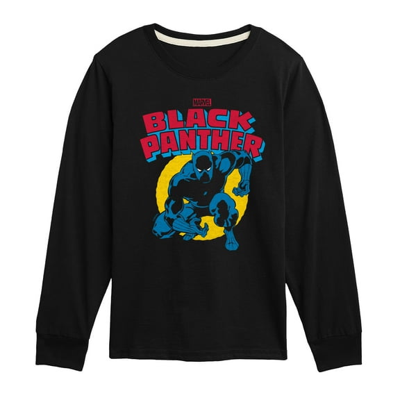 Marvel Black Panther - Crouch - Toddler And Youth Long Sleeve Graphic T-Shirt