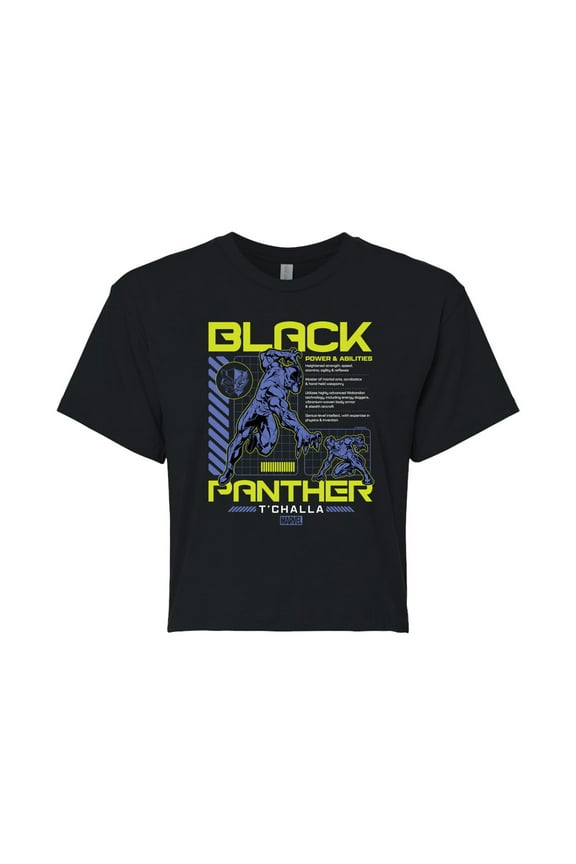 Black Panther - Digital - Juniors Cropped Tee