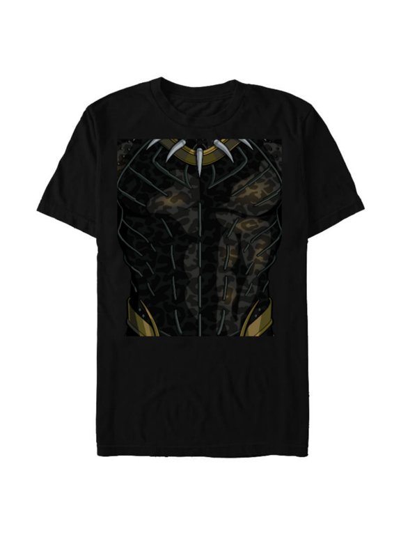 Black Panther Erik Killmonger Costume - Short Sleeve Blended T-Shirt for Adults - Customized-Black Snow Heather