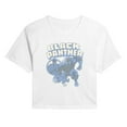 thumbnail image 1 of Marvel - Black Panther Faded Comic - Juniors Cropped Short Sleeve Graphic T-Shirt, 1 of 4