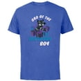 thumbnail image 1 of Marvel Black Panther Family Party Dad of the Birthday Boy - Short Sleeve Cotton T-Shirt for Adults - Customized-Royal Heather, 1 of 5