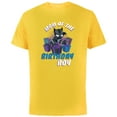 thumbnail image 1 of Marvel Black Panther Family Party Mom of the Birthday Boy - Short Sleeve Cotton T-Shirt for Adults - Customized-Yellow, 1 of 5