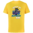 thumbnail image 1 of Marvel Black Panther Family Party Mom of the Birthday Girl - Short Sleeve Cotton T-Shirt for Adults - Customized-Yellow, 1 of 5
