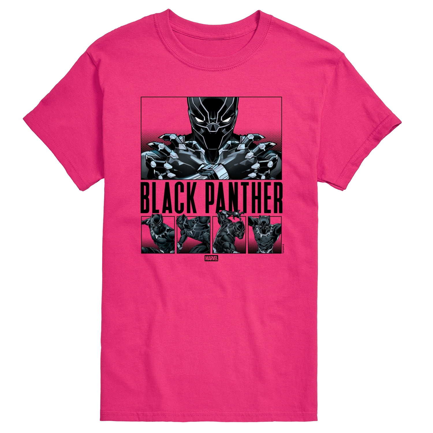 Marvel - Black Panther Grid - Men's Short Sleeve Graphic T-Shirt -  Walmart.com, image size:1500x1500