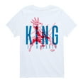 thumbnail image 1 of Marvel Black Panther - Halftone King Of Wakanda - Toddler And Youth Short Sleeve Tee, 1 of 5