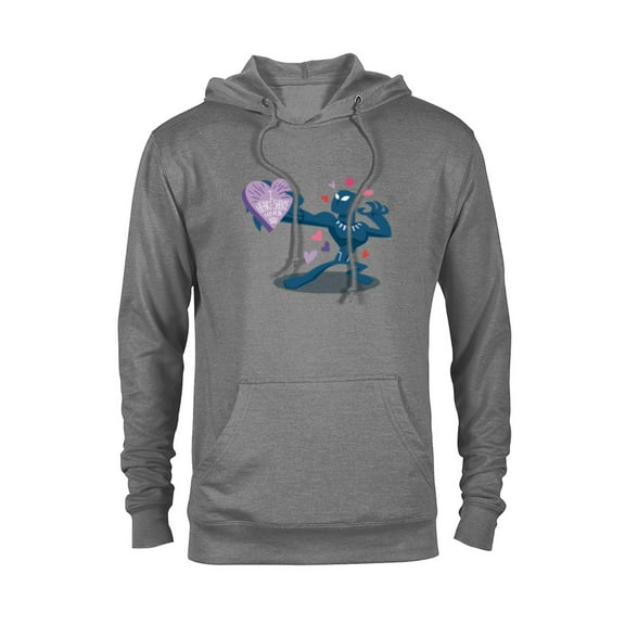 Marvel Black Panther I Heart-Shape Herb You Valentine’s Day - Pullover Hoodie for Adults - Customized-Athletic Heather