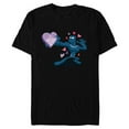 thumbnail image 1 of Marvel Black Panther I Heart-Shape Herb You Valentine’s Day - Short Sleeve Blended T-Shirt for Adults - Customized-Black, 1 of 5