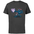 thumbnail image 1 of Marvel Black Panther I Heart-Shape Herb You Valentine’s Day - Short Sleeve Cotton T-Shirt for Adults - Customized-Charcoal, 1 of 5