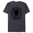 thumbnail image 1 of Marvel Black Panther Icon Wakanda Forever Circle - Short Sleeve Blended T-Shirt for Adults - Customized-Navy Heather, 1 of 5
