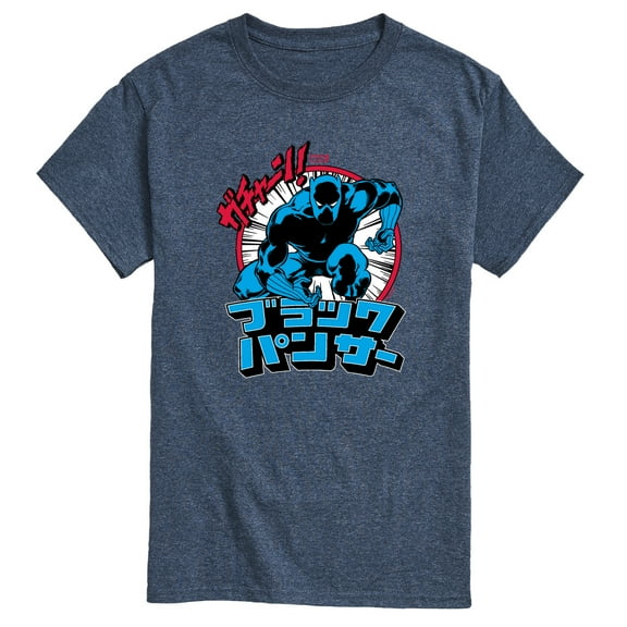 Marvel Black Panther - Katakana Panther - Men's Short Sleeve Graphic T-Shirt