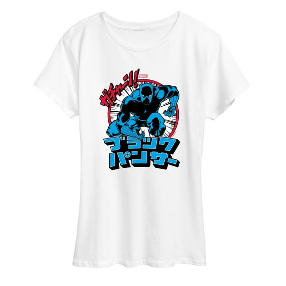 Marvel Black Panther - Katakana Panther - Women's Short Sleeve Graphic T-Shirt