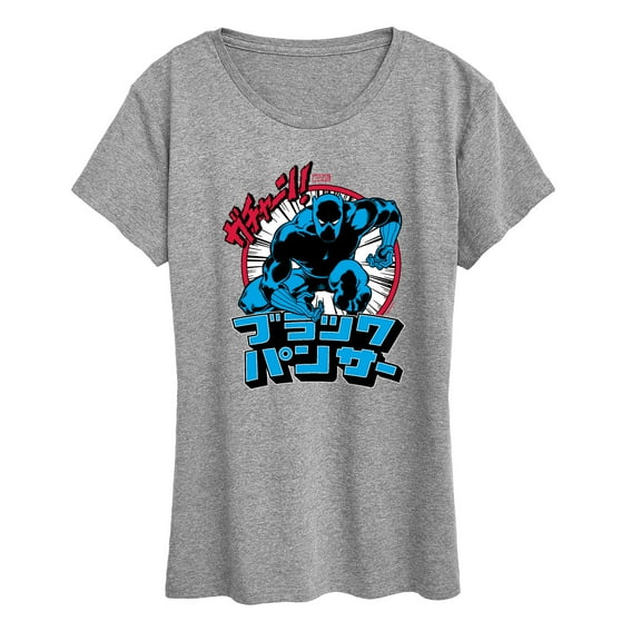 Marvel Black Panther - Katakana Panther - Women's Short Sleeve Graphic T-Shirt
