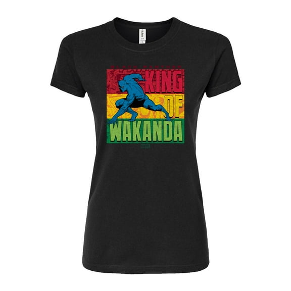 Marvel Black Panther - King Of Wakanda - Juniors Fitted Graphic T-Shirt