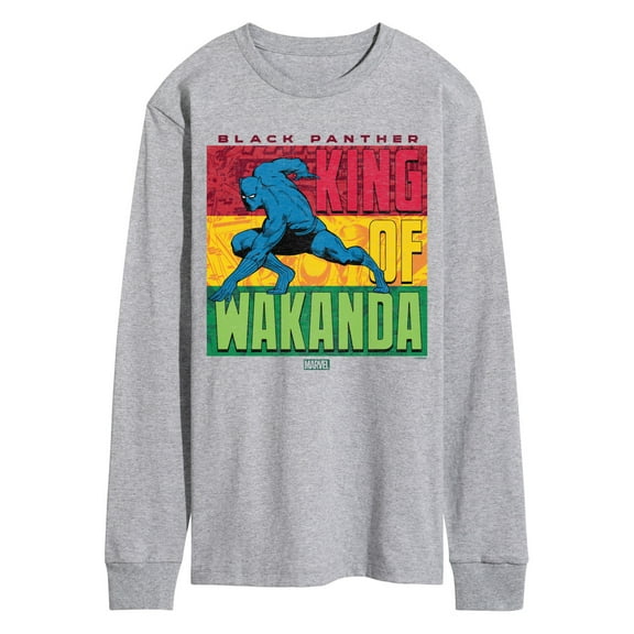 Marvel Black Panther - King Of Wakanda - Men's Long Sleeve Graphic T-Shirt