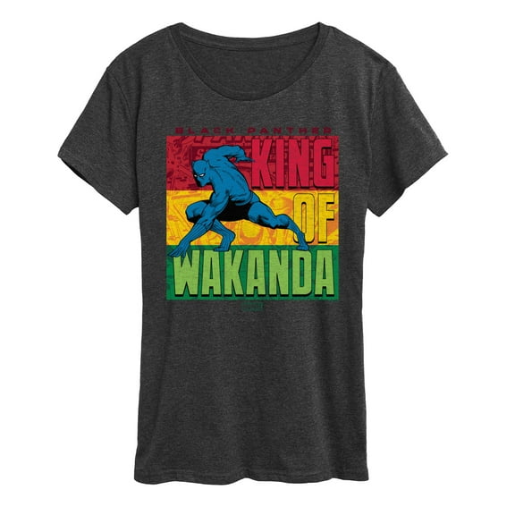 Marvel Black Panther - King Of Wakanda - Women's Short Sleeve Graphic T-Shirt