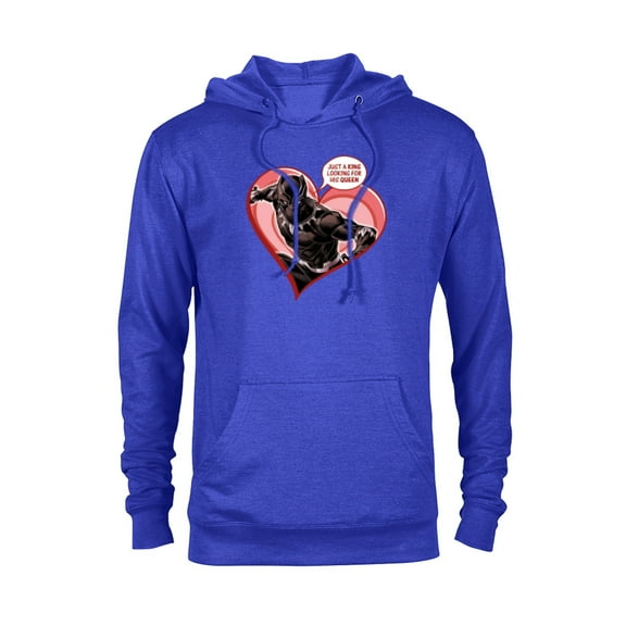 Marvel Black Panther King Queen Valentine's Day - Pullover Hoodie for Adults - Customized-Royal