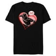 thumbnail image 1 of Marvel Black Panther King Queen Valentine's Day - Short Sleeve Blended T-Shirt for Adults - Customized-Black, 1 of 5
