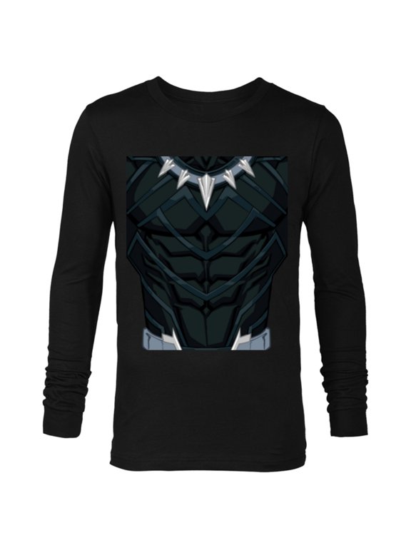 Black Panther King T'Challa Costume - Long Sleeve T-Shirt for Men - Customized-Black