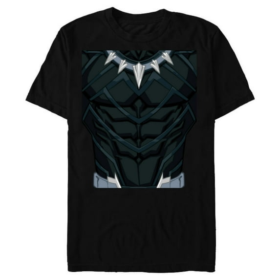 Marvel Black Panther King T'Challa Costume - Short Sleeve Blended T-Shirt for Adults - Customized-Black Snow Heather