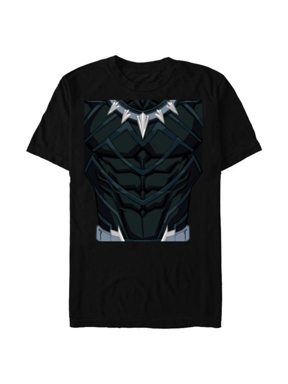 Black Panther King T'Challa Costume - Short Sleeve Blended T-Shirt for Adults - Customized-Black Snow Heather