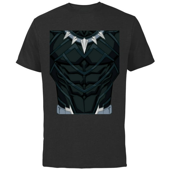 Marvel Black Panther King T'Challa Costume - Short Sleeve Cotton T-Shirt for Adults - Customized-Black