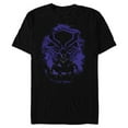 thumbnail image 1 of Marvel Black Panther King T'Challa Forest Mask - Short Sleeve Blended T-Shirt for Adults - Customized-Black, 1 of 5