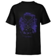 thumbnail image 1 of Marvel Black Panther King T'Challa Forest Mask - Short Sleeve T-Shirt for Kids - Customized-Black, 1 of 5