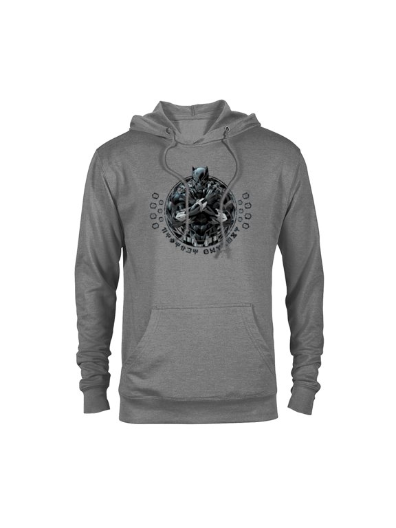 Black Panther King T'Challa Wakanda Lettering - Pullover Hoodie for Adults - Customized-Athletic Heather