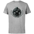 thumbnail image 1 of Marvel Black Panther King T'Challa Wakanda Lettering - Short Sleeve Cotton T-Shirt for Adults - Customized-Athletic Heather, 1 of 5