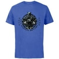 thumbnail image 1 of Marvel Black Panther King T'Challa Wakanda Lettering - Short Sleeve Cotton T-Shirt for Adults - Customized-Royal Heather, 1 of 5