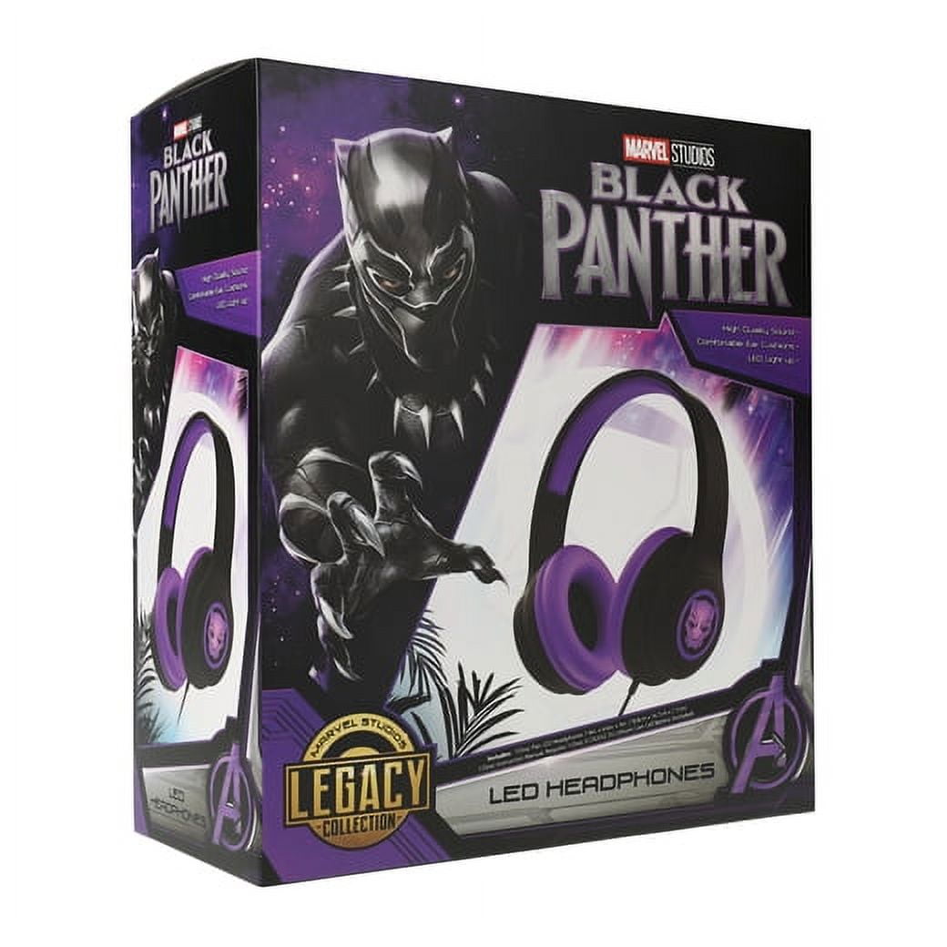 Marvel Black Panther LED Wired Headphones Dive into Wakanda's