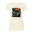 thumbnail image 1 of Marvel Black Panther - Linocut Style Print - Juniors Fitted Graphic T-Shirt, 1 of 5