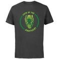 thumbnail image 1 of Marvel Black Panther Luck of the Panther St. Patrick’s Day - Short Sleeve Cotton T-Shirt for Adults - Customized-Charcoal, 1 of 5