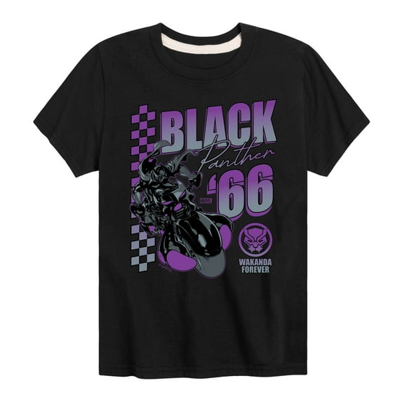 Marvel Black Panther - Motorcycle Racing - Toddler And Youth Short Sleeve Tee