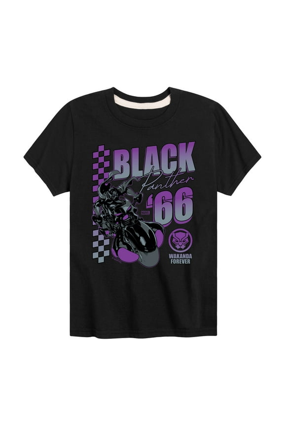 Black Panther - Motorcycle Racing - Toddler And Youth Short Sleeve Tee