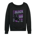 thumbnail image 1 of Marvel Black Panther - Motorcycle Racing - Women's French Terry Pullover Sweatshirt, 1 of 5